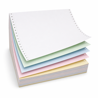 Papier autocopiant en rouleau 3 plis 57x40mm, haute résolution, écologique, pour reçus avec zone de glissement pour carte, codage couleur