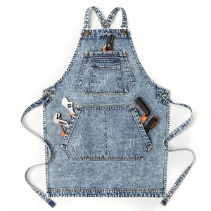 ホット販売女性男性ウェイトレスバリスタエプロンカスタムキッチンエプロン - Product Image 2