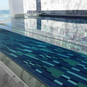 Qué material de vidrio se utiliza en las piscinas de vidrio acrílico