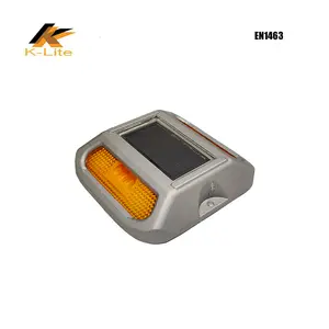 Ojo de Gato solar led de aluminio indicador en la carretera se pavimento marcador (KT409)