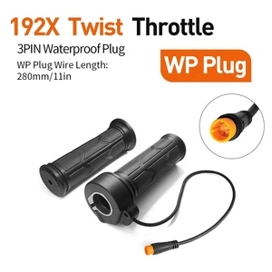 Acelerador de Puño Completo para Bicicleta Eléctrica WUXING 192X de 3 Pines 12V-72V para Manillar Derecho con Conector SM Impermeable para Escúter Eléctrico - Product Image 6