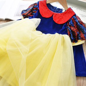 RTS otoño vestido de falda de niña <span class=keywords><strong>chica</strong></span> linterna manga larga falda vestido de niña vestido de la princesa - Product Image 3