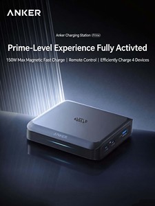Estación de Carga de Escritorio Anker Prime 150W GaN, Cargador Rápido de 4 Puertos para Múltiples Dispositivos con Interfaz de Carga Magnética Pogo Pin - Product Image 2