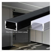 Profilé en aluminium pour bande LED personnalisée, plusieurs types, encastré, canal dissimulé, support de diffuseur linéaire pour bande lumineuse
