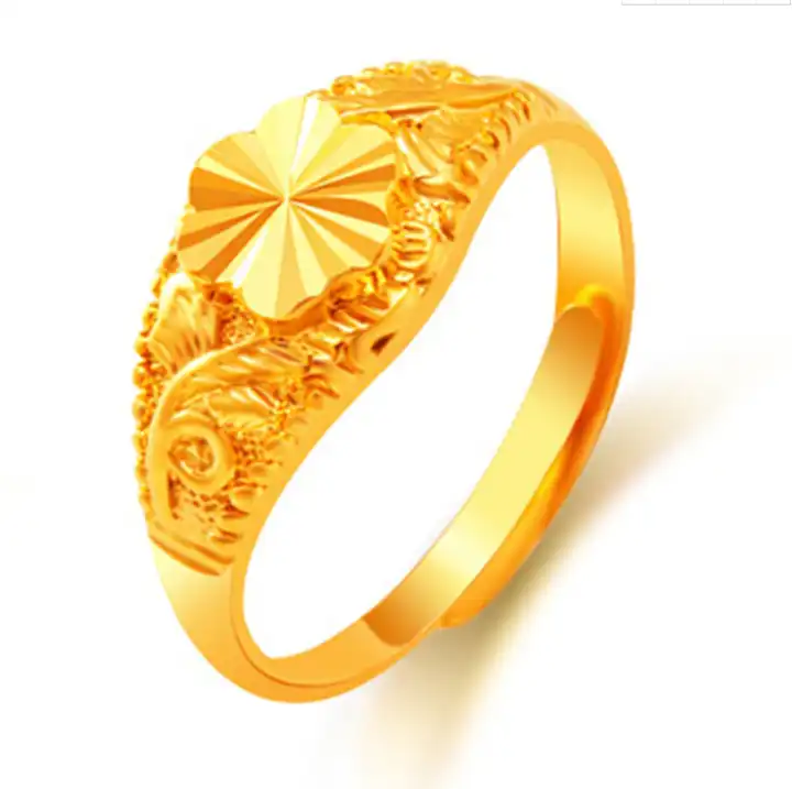 24K Gold Ring Dubai Gold Ring for Women 3485 3D model 3D printable |  CGTrader