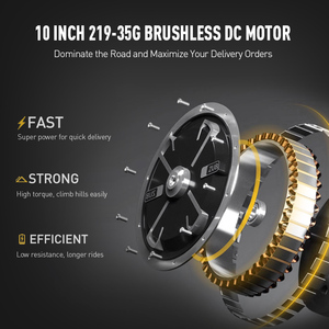 Moto électrique de livraison avec batterie interchangeable 76V30Ah, autonomie de 80 km, vitesse de 70 km/h, cyclomoteur électrique pour la livraison de nourriture avec freins CBS - Product Image 4