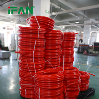 IFAN OEM tuyau PEX de haute qualité 12-32mm système d'eau de chauffage par le sol tuyaux PERT en plastique rouge