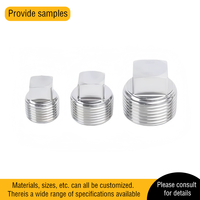 Bouchon de tuyau carré en acier inoxydable 316, fileté NPT R1/8 1/4 3/8 1/2 3/4 1 pouce, avec raccord mâle externe, pour applications hydrauliques et pétrolières, classe 4.8 et 6.8