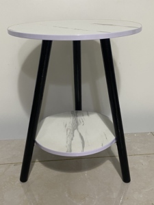 Hiện Đại Xách Tay Vòng Bàn Cà Phê Bằng Gỗ Với Chân Màu Đen Bền Đồ Nội Thất Nhà Cho Văn Phòng Hoặc Phòng Khách Trang Trí Nội Thất - Product Image 5