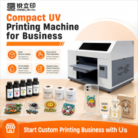 Machine d'impression à plat économique et facile à utiliser pour les petites entreprises, étiquettes personnalisées, film TPU A/B, imprimante UV DTF