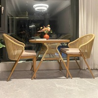 Meubles d'extérieur, ensemble de table basse, mobilier de balcon, mobilier peu encombrant pour chaises de restaurants et de cafés