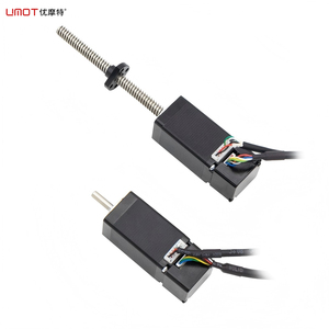 Umot độ chính xác cao 0.03 mét DC 24V nema11/17/23 vòng khép kín động cơ bước với tích hợp tuyến tính t-chì vít bước động cơ + Encoder - Product Image 1