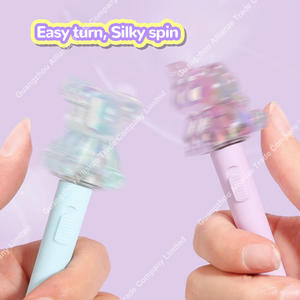 6 Style Cute Can Rotate und Bright Black 0,5mm Custom Cute Gel schreiber Planet Bear Rabbit Cat Scratch Gel schreiber Glitter - Product Image 3