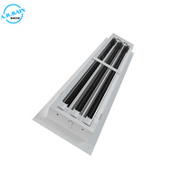 Grille réglable de climatisation de diffuseur de fente linéaire détachable en aluminium de CVC avec le fil de sécurité