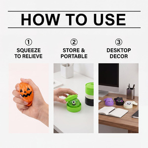 DOWMOO Jouet de simulation en plastique souple à rebond lent, non collant, en forme de main, pour coiffure fantaisie et divertissement d'Halloween, Cadeaux de bienvenue - Product Image 4
