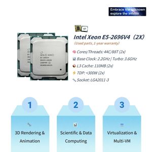 PANDL NEW X99-2D41 E-ATX 8X DDR4 ECC RAM Mainboard Set Dual Xeon 2696 V4 X99 <b>Motherboard</b> <b>Cpu</b> Kit Dual Xeon E5-2699 V4 High - Product Image 5