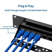 Boîtiers ODF coulissants en fibre avec module Keystone Modular Jack Rack Mount 19 pouces 48 Port Network Patch Panel