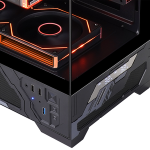 Microatx RGB Hợp kim nhôm chơi game PC Máy tính để bàn trường hợp máy tính giữa tháp với RGB chiếu sáng trong kho - Product Image 6