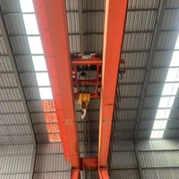 Pont roulant à crochet de style chinois de 16 tonnes, portée de 22,5 m, hauteur de levage de 18 m, origine Shandong, pour atelier