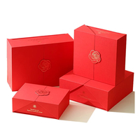 Ensemble de boîtes cadeaux de luxe, boîtes décoratives assorties de plusieurs tailles pour cadeaux de fête, ornements, artisanat, faveurs de mariage