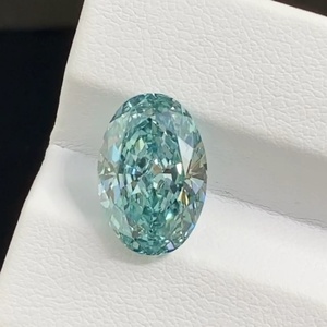 Diamante CVD Verde Intenso de Corte Ovalado VS1 de 5.38ct, Color Fantasía, Cultivado en Laboratorio, Venta al por Mayor de Joyería Messi - Product Image 1