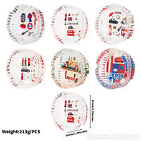 Cendrier en verre rond 85 mm, motifs variés, logo personnalisé, accessoires pour fumeurs, vente en gros, nouveauté pour arrêter de fumer