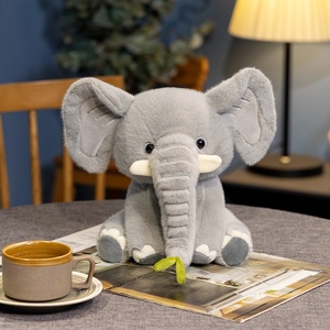Venta al por mayor de fábrica, superventas, elefante grande, juguete de peluche, conchas de piel de felpa de algodón, felpa de elefante inspirada en <span class=keywords><strong>la</strong></span> jungla - Product Image 3