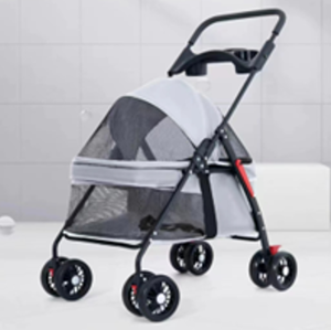 बिल्ली कुत्ते के लिए मेइवेपेट दोहरी हाथ कार्ट के लिए उपयुक्त अलग-अलग डिजाइन उच्च-अंत ऑक्शफोर्ड कपड़े भोजन प्लेट पालतू वाहक यात्रा - Product Image 2