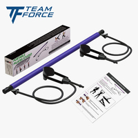 Équipement de gymnastique à domicile Portable Yoga et exercice Gym Stick Suspension Trainer Bandes Bande de résistance Pilates Bar Made Durable Rubber