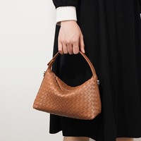 Sac à bandoulière en cuir de vachette artisanal haut de gamme, nouveau modèle, sac à main en cuir véritable tissé pour femmes