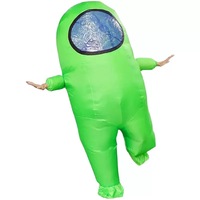 Costume de Mascotte Gonflable Alien de Dessin Animé, Accessoire d'Ambiance pour Fête, Événement Festif, Déguisement Cosplay