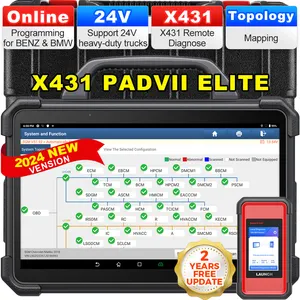 השקה X431 PAD7 PAD VII עלית עלית ECU תכנות כלי סורק אבחון לכל המכוניות