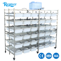 Offre Spéciale : Bacs d'élevage en plastique pour rats de laboratoire avec système de rayonnage, cages de laboratoire pour souris avec système d'abreuvement, fabriqués en Chine