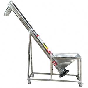 Transportador de Gránulos en Espiral de Acero Inoxidable Vertical para Polvo de Arroz, Polvo Plástico, Alimentos, Condimentos, Forraje y Harina - Product Image 3