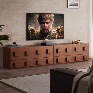 Gỗ rắn TV tủ cho phòng khách Tầng-thường vụ Carmen phong cách đơn giản TV bên tủ Modular Trung Quốc cổ đại phong cách - Product Image 1