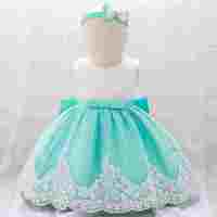 Robe de princesse pour le premier anniversaire de bébé fille, rose et blanc, avec dentelle, nœud, tulle, sans manches, jupe à volants, jolies robes