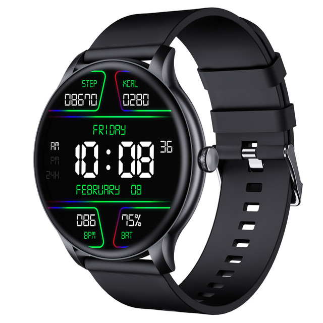 Smart Watch Full-Circle Model for Call Pedometer Heart Rate Blood Pressure Blood Oxygen Sleep Health Monitoring Life