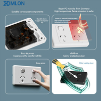XIMLON - Interruptor de Pared Estándar Australiano OEM/ODM, Enchufe de Pared de 1, 2, 3 y 6 Tomas, Interruptores de 10A, Proveedor de Enchufes