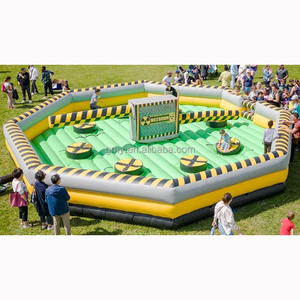 Venta caliente 6 jugadores Wipeout Sweeper inflable Meltdown juego deportivo salto carrera de obstáculos máquina giratoria para <span class=keywords><strong>alquiler</strong></span> de fiesta de niños - Product Image 5