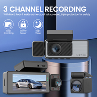 Caméra embarquée Maustor 4K 1080P 3,16 pouces à double objectif avec capteur G, GPS, WiFi, écran IPS et DVR pour voiture