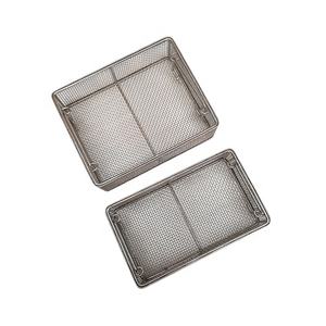 304 Stainless Steel Wire Mesh <b>Sterilization</b> Basket S-101 for Kitchen Use Durable & Portable Food Container Bright Silver - Product Image 2