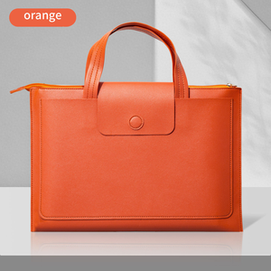 Customized A4 PU Leather UV Printed Business File <strong>Folder</strong> with Laptop Sleeve Multi-Pocket <strong>Portfolio</strong> Bag for Office Fast Shipping - Product Image 1