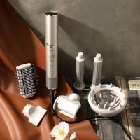 DSP OEM Vente en gros Brosse à air chaud pliable 8 en 1 Styler Moteur BLDC 110000 tr/min Sèche-cheveux Boucleur Lisseur Ensemble professionnel de salon