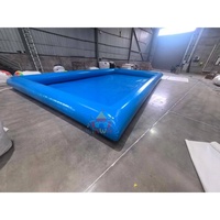 Piscine gonflable commerciale en PVC, ensemble de bateaux à rames gonflables avec certification CE, utilisation intérieure/extérieure pour location événementielle
