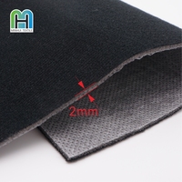 Matériau de rembourrage protecteur en mousse PU de 2 mm, tissu laminé avec tissu en velours tricoté à boucles pour meubles, canapés, rembourrage de sacs