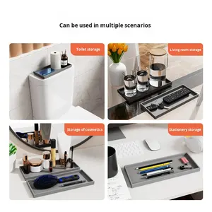 Vente flash : Plateau en silicone pour évier de cuisine, organisateur de comptoir, distributeur de savon, porte-parfum, plateaux de comptoir en silicone pour salle de bain - Product Image 4