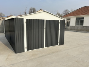 Cabanon <span class=keywords><strong>de</strong></span> <span class=keywords><strong>garage</strong></span> en métal <span class=keywords><strong>de</strong></span> 12x20 pieds <span class=keywords><strong>avec</strong></span> serrures à double <span class=keywords><strong>porte</strong></span> Bouches d'aération <span class=keywords><strong>Abri</strong></span> <span class=keywords><strong>de</strong></span> <span class=keywords><strong>jardin</strong></span> Espace <span class=keywords><strong>de</strong></span> rangement polyvalent durable en métal - Product Image 4