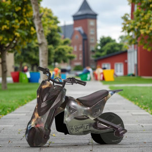 Skuter Drift Bermotor Bensin 3 Roda Mini Skuter Drifting dengan 3 Roda PU Trike Drift Elektro Luar Ruangan - Product Image 4