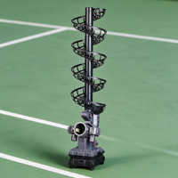Équipement portable de lancer de balles de pickleball avec base de balayage gauche-droite à double vitesse, sac de transport, batterie non incluse