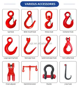 JIN YANG HU Manufacturer G80 Lifting Chain Sling 2 Legs Chain Sling With Clevis Hook For Lifting Products